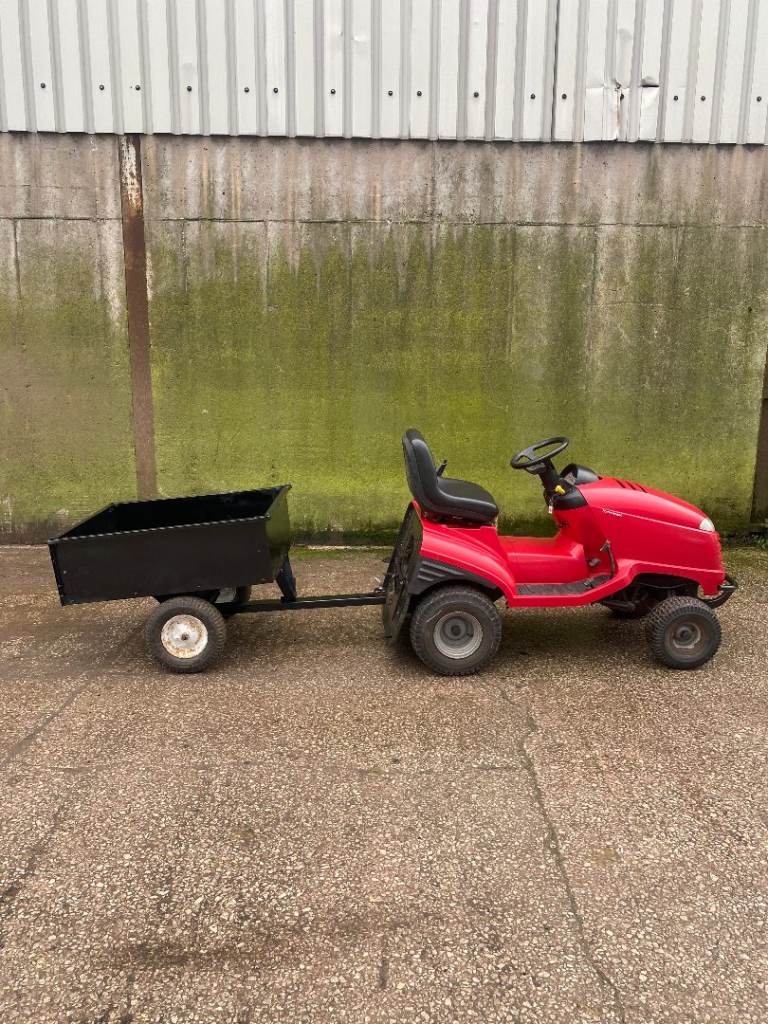 HONDA 2417H GARDEN TRACTOR AND TRAILER FOR SALE.