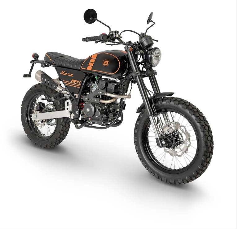 Bluroc Hero 50cc Brand New Leaner Legal Retro Scrambler * UK Delivery *