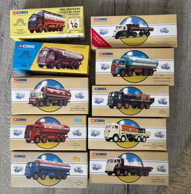 10 x Corgi Classics The Brewery Collection & Tankers – Brand New