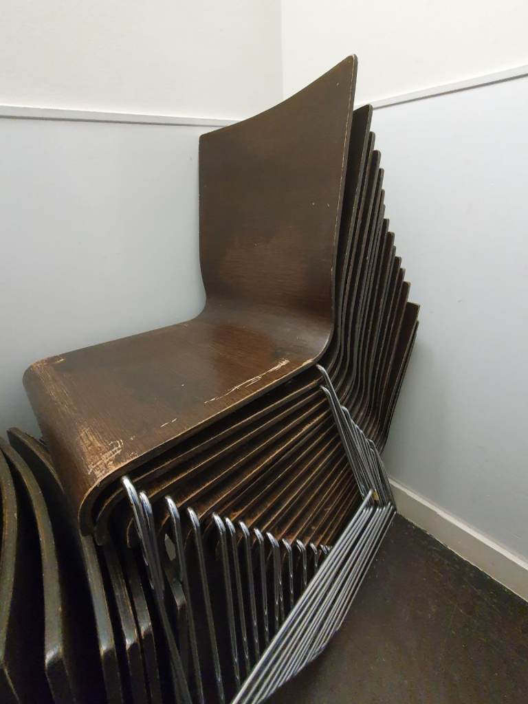 30 stainless leg robust modern cafe chairs