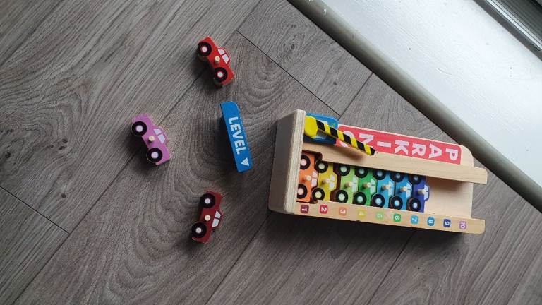 Wooden Parking Garage With 10 Cars