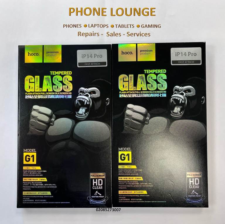 Hoco iphone 14 series Premium Tempered Glass Available