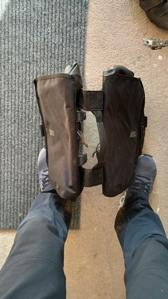 Black Fabric Bike Panniers