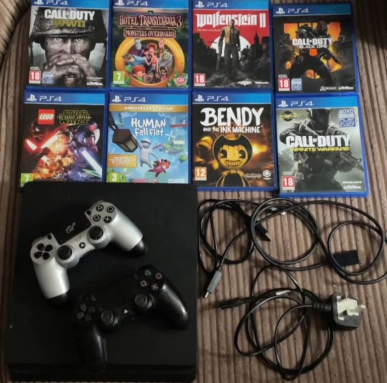 PlayStation 4 with games 