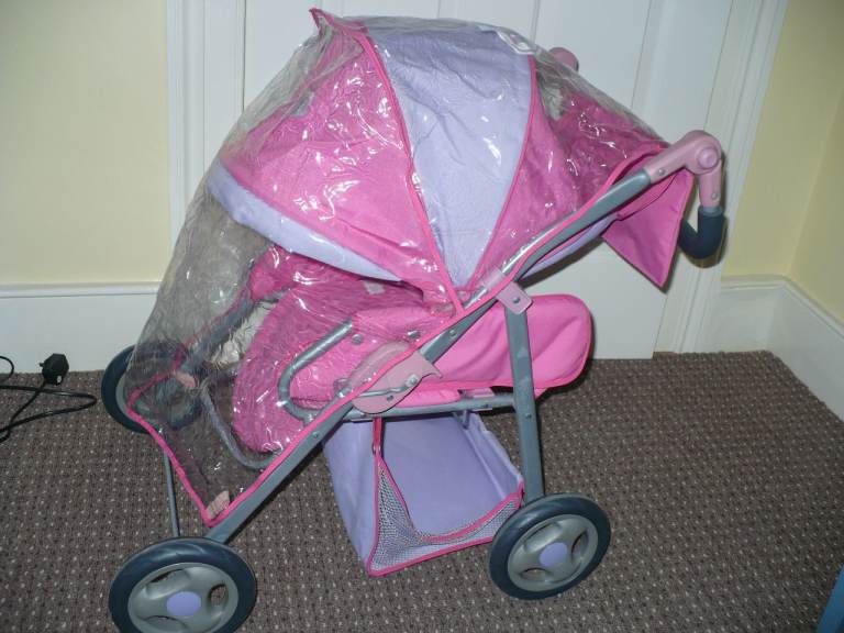 Vintage Zapf Creation BABY Born Combi-Pram/ 3-in-1 Travel system - realistic dolls buggy