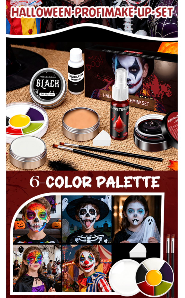 Brand New Face Paint Halloween Makeup Kit for anyone 