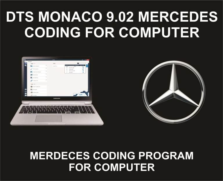 DTS Monaco 9.02 Mercedes Coding and Programming Tool, For Computer