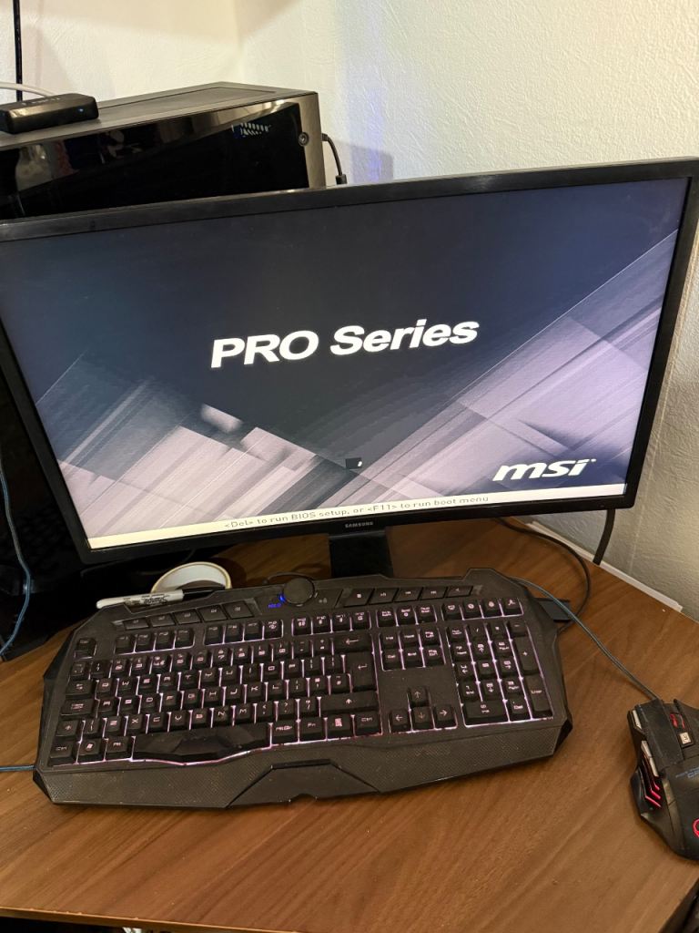 PC Monitor and Speakers System 