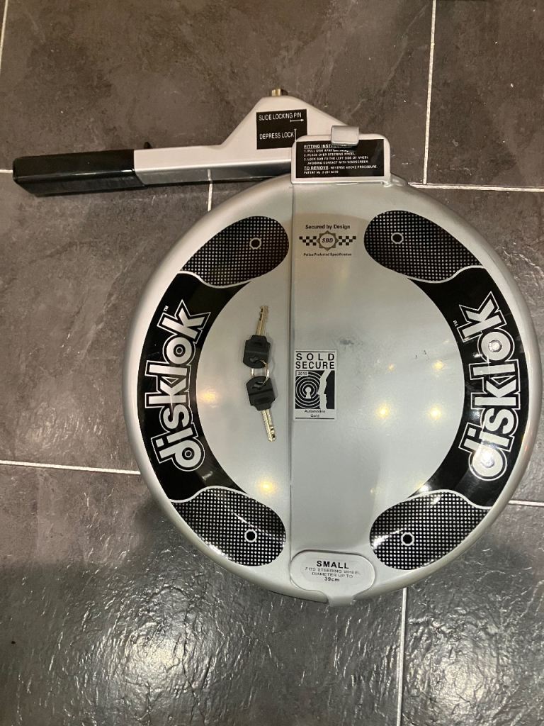 Disklok  Steering Wheel Lock - Small - with 2 x keys