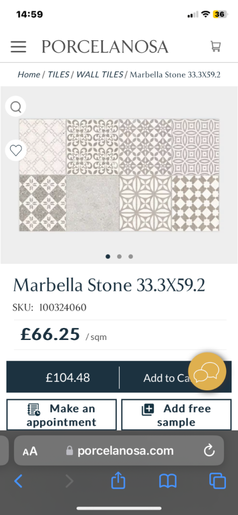 image for Porcelanosa Marbella stone wall tiles