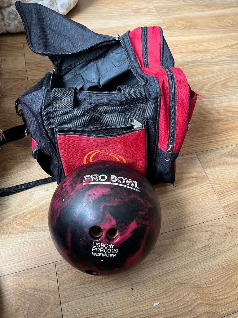 Pro Bowl Bowling Ball and Carry Bag