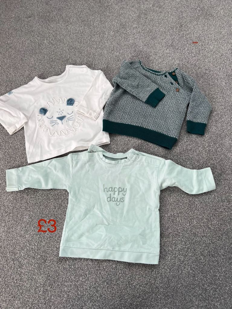 bundle of baby boy clothes Age 6-9 months 