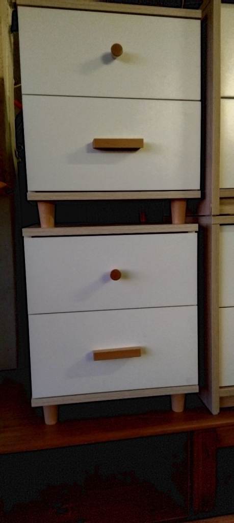 Matching pair bedside drawers
