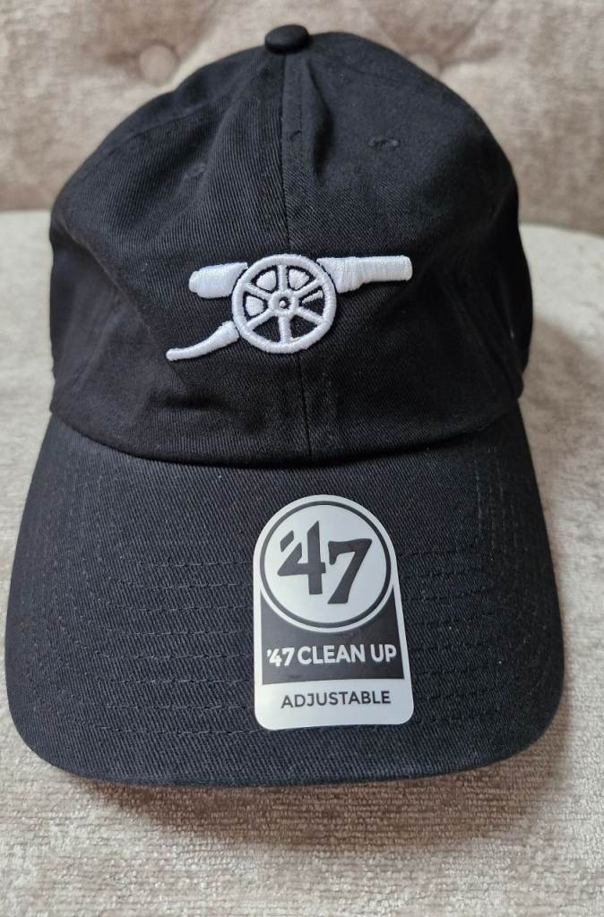 New Arsenal 47 Brand Clean Up Baseball Cap - Black, Adjustable