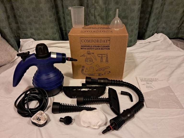 Comforday Multi-Purpose Steam Cleaner, Model no. HH2244N1, with 9 Accessories, A1 condition.