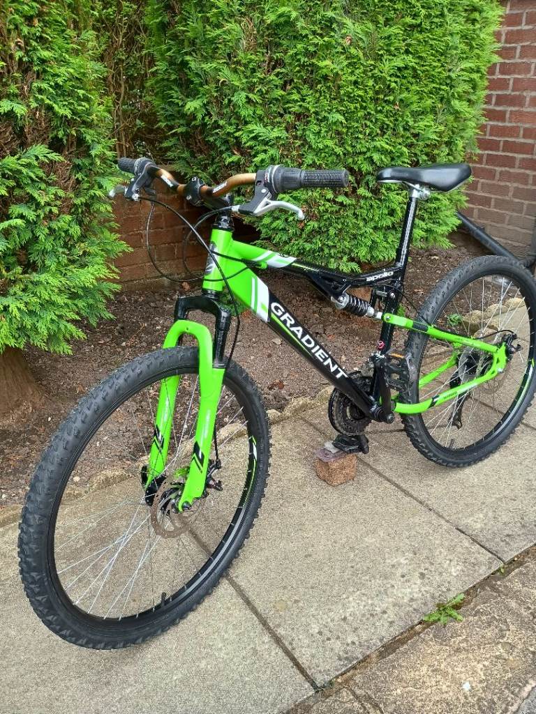 Gradient dual suspension mountain bike 