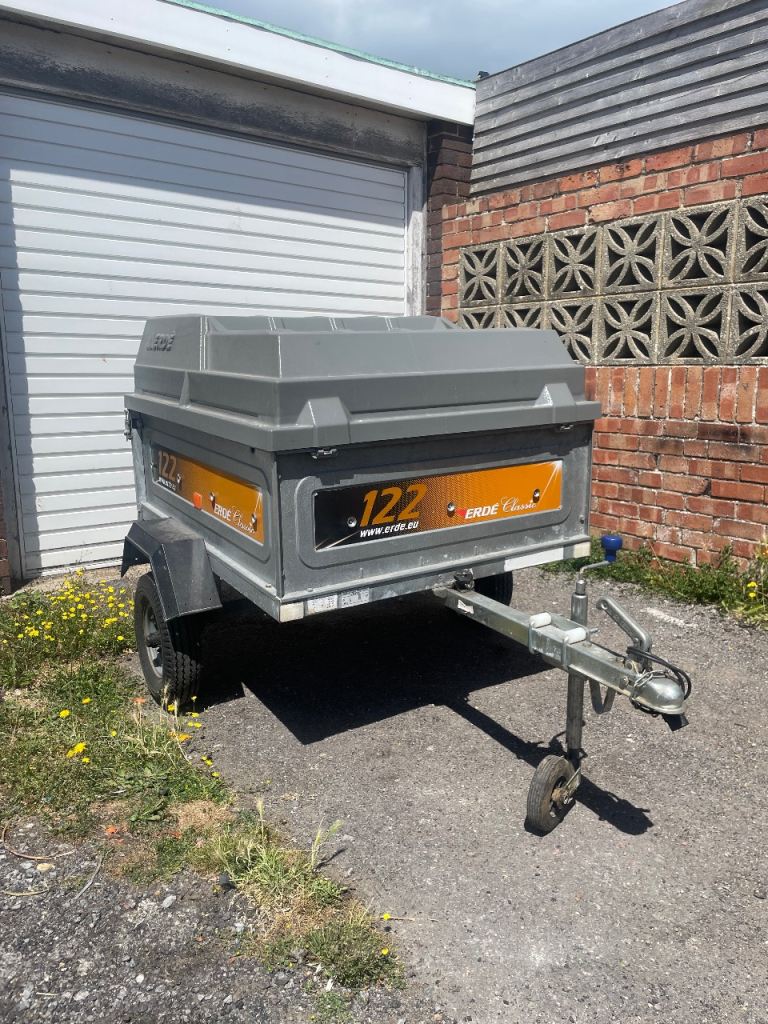 Erde 122 tipper trailer with lid 