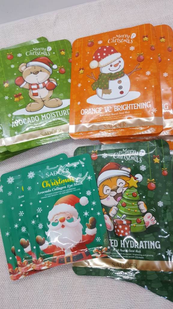 Sadoer Christmas Face Masks & Eye Gel Masks
