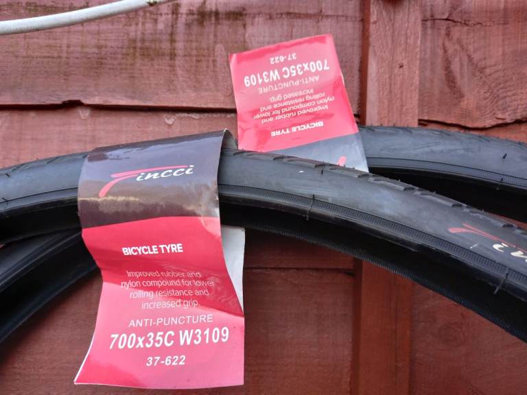 New bike tyres