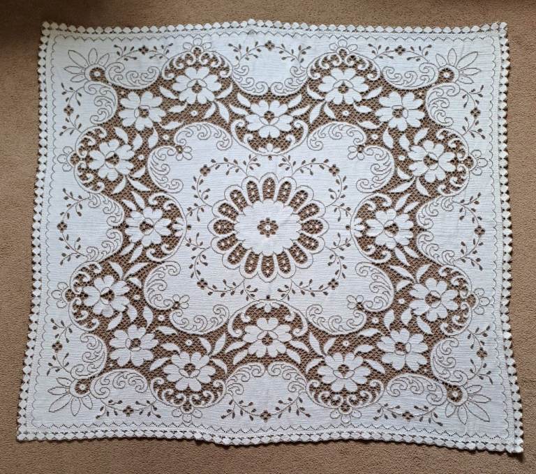 Vintage lace tablecloth