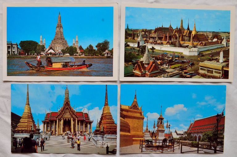 17x vintage (1980s) unused postcards from Thailand plus 1x from Sri Lanka, mint