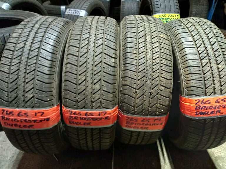 265 65 17s Bridgestone dulers tread 8mm only £40 free fitting&balance
