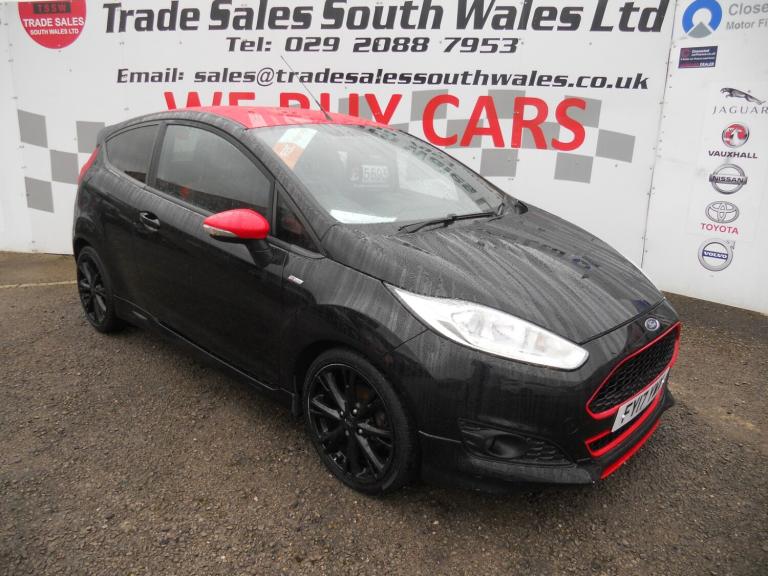2017 Ford Fiesta 1.0 EcoBoost 140 ST-Line Black 3dr HATCHBACK Petrol Manual