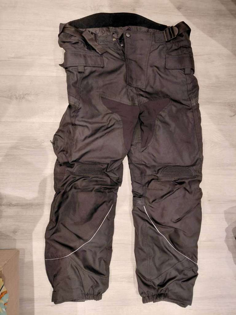 Crane Textile Motorcycle Trousers with Thermal Liner - Size XL (38-40" waist)
