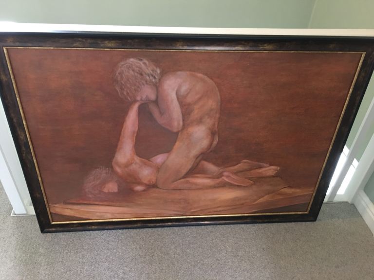 Oil Painting on Canvas - classical nudes depiction