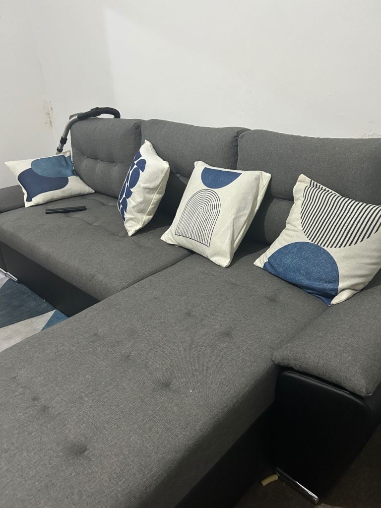 Grey sofa bed 