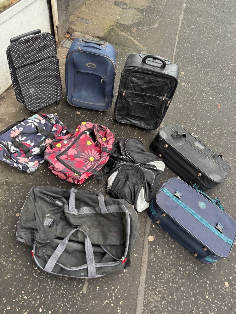 Job lot bundle Mixed Luggage and Bags – Fair Condition