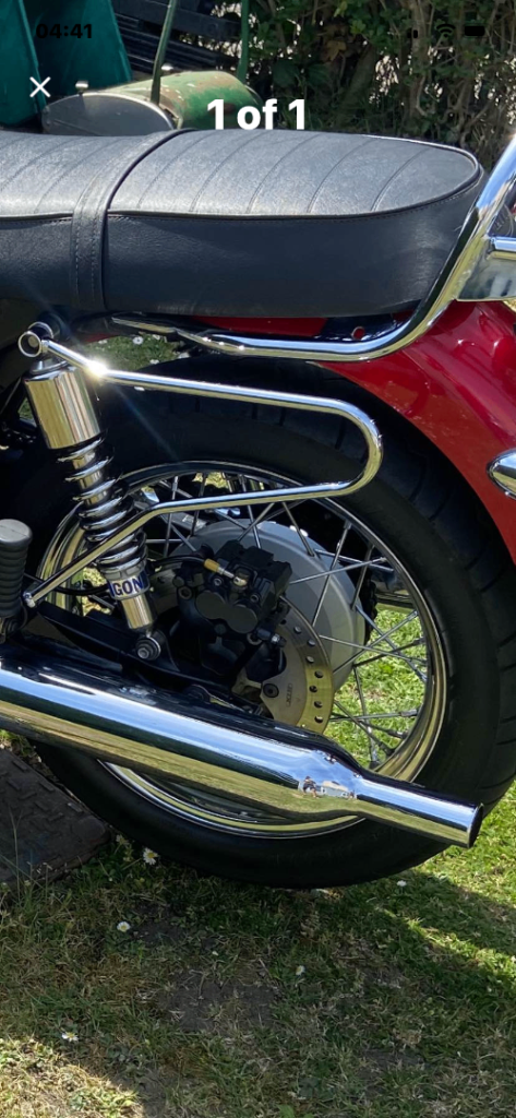 Triumph Crome bars available like new £40 no offers 