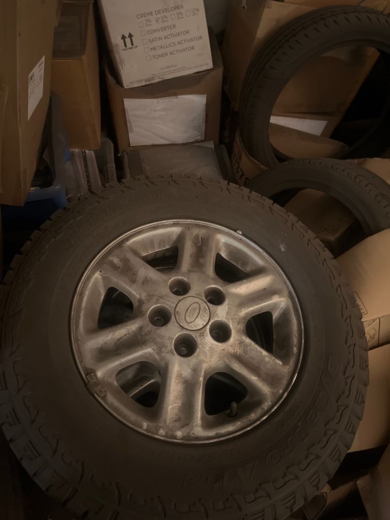 Set of 5 Land Rover freelander td4 195/80/15 alloy wheels 