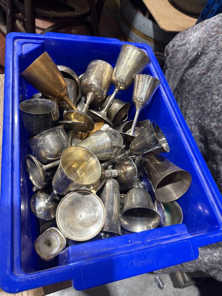 Job Lot of Various silver plate Goblets/Cups