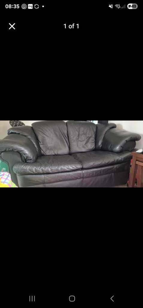 2 seater leather sofa