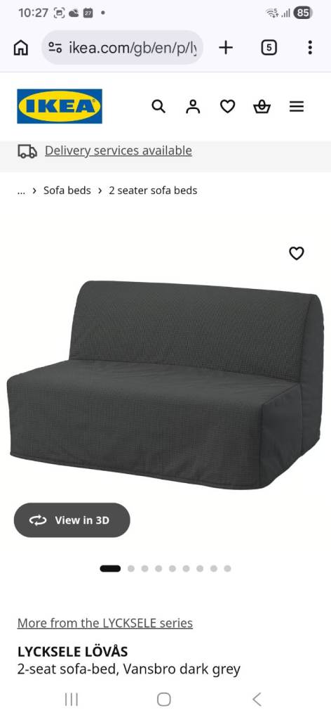 Ikea 2 seater sofa bed