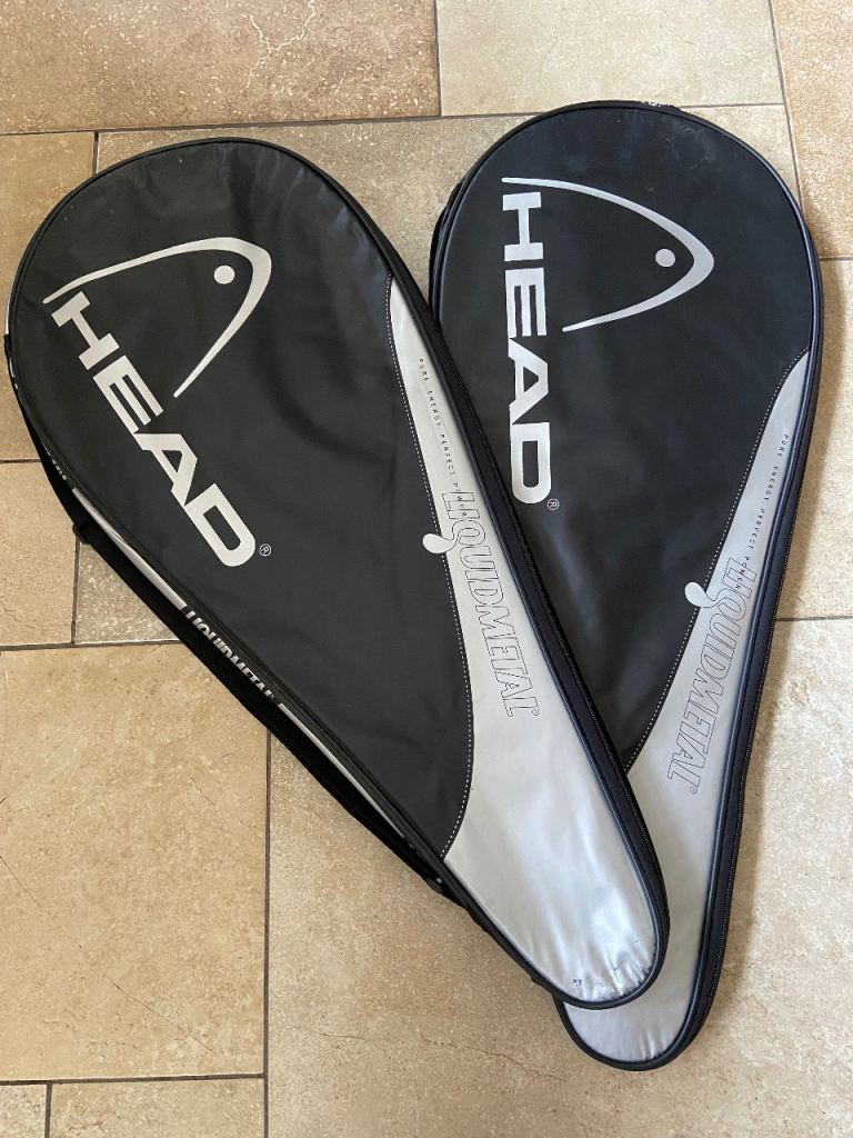 2 HEAD (Liquid Metal) Tennis Racquet Covers 