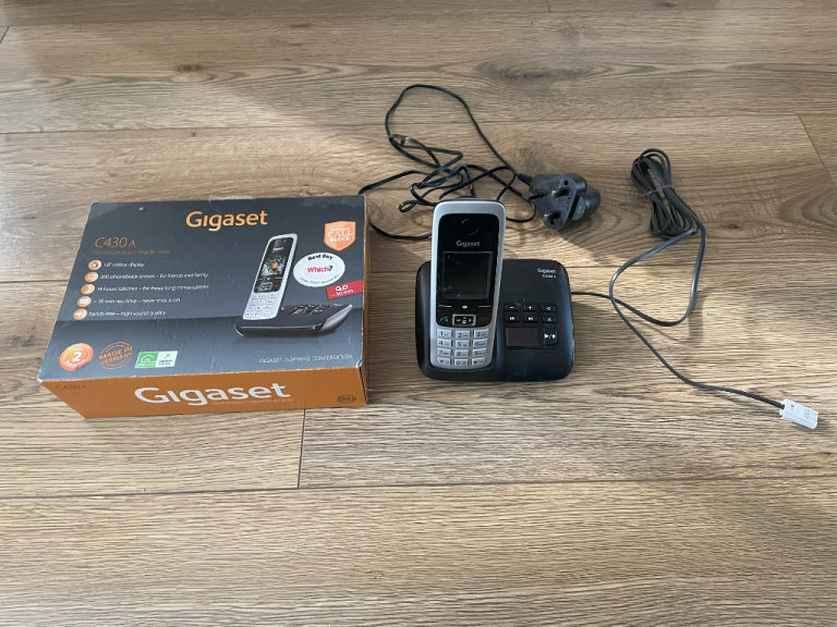 Gigaset C430A cordless handset and answerphone base.  Used but good working order.