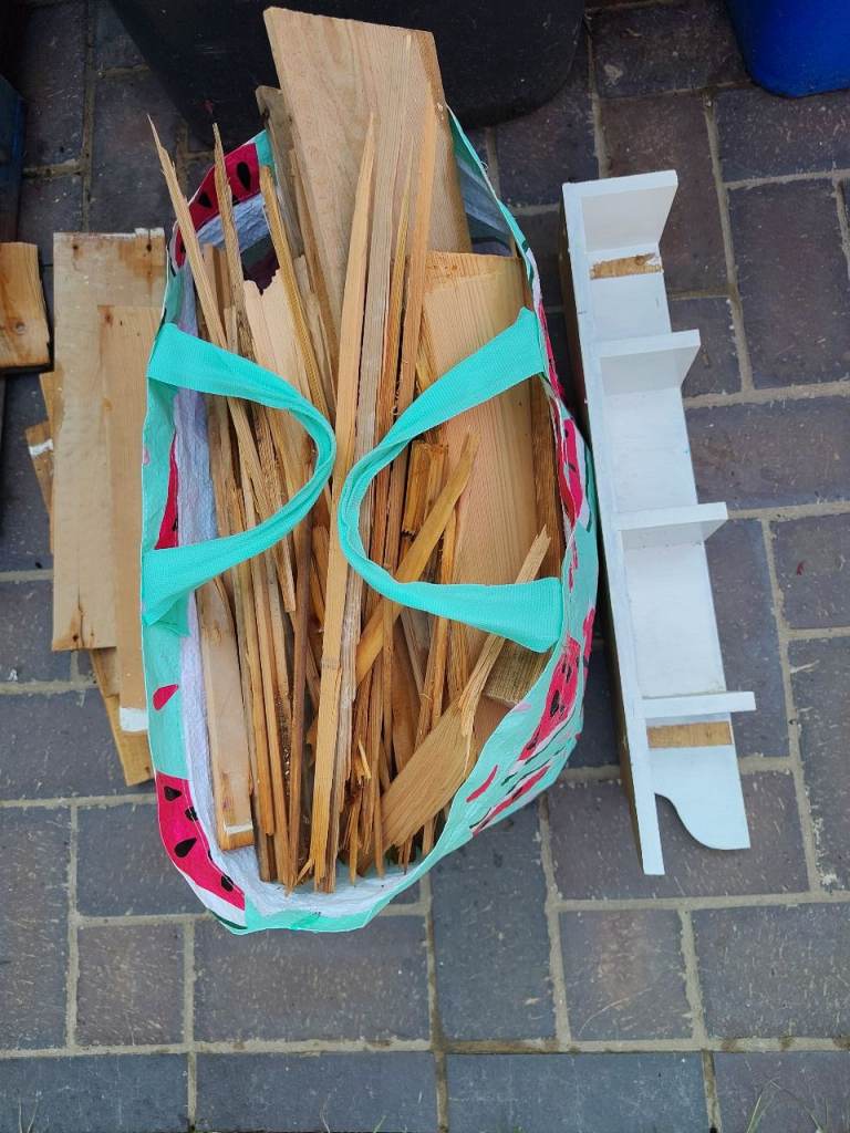 Bag of Scrap Wood Pieces