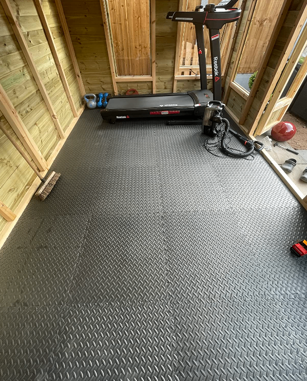 x40 EVA Mats in Black for Floor Protection | Garage Matting 10mm