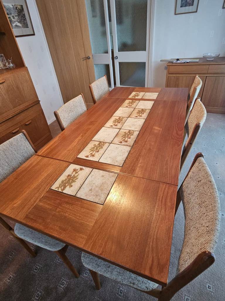 image for Extendable Dining Table & 6 Chairs – Perfect for Christmas!