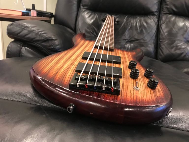 Cort C5Z 5 string bass guitar, Zebrawood - knock the stripes off every other bass 🤣