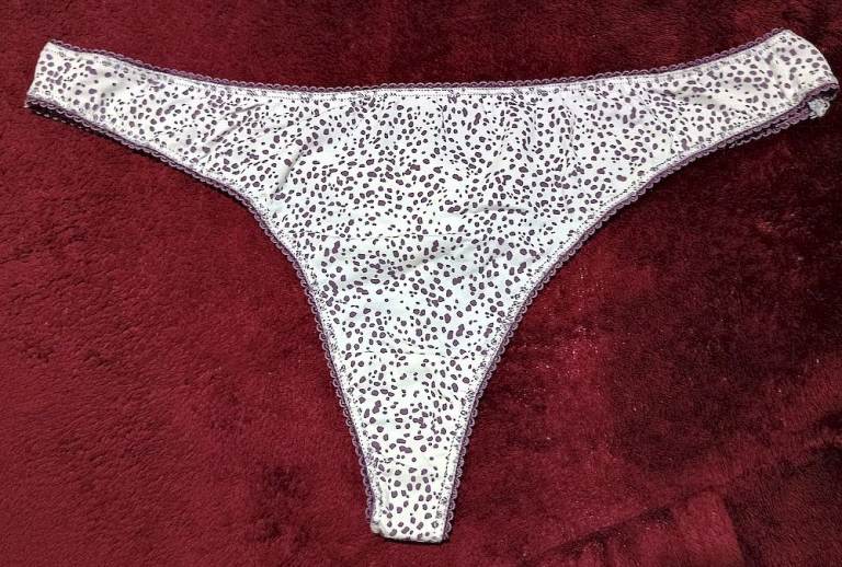 Lilac cotton thong 