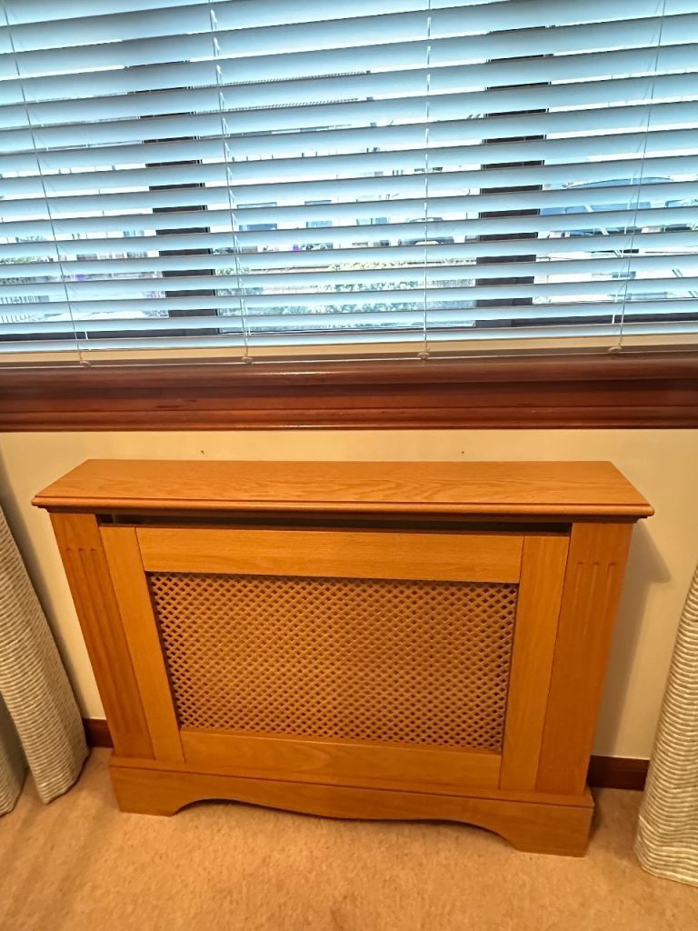 Oak effect radiator cover 