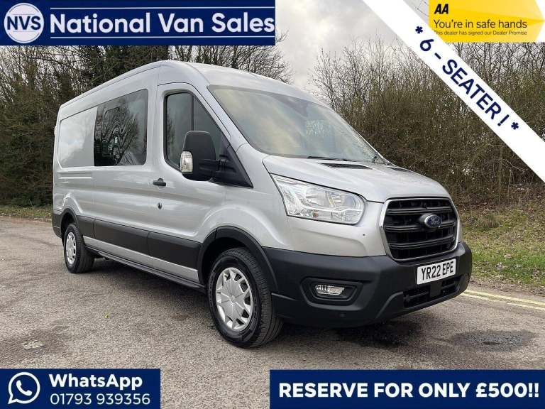 2022 Ford Transit 2.0 350 EcoBlue Trend Crew Van FWD L3 H2 Euro 6 (s/s) 6dr PANEL VAN Diesel Manual