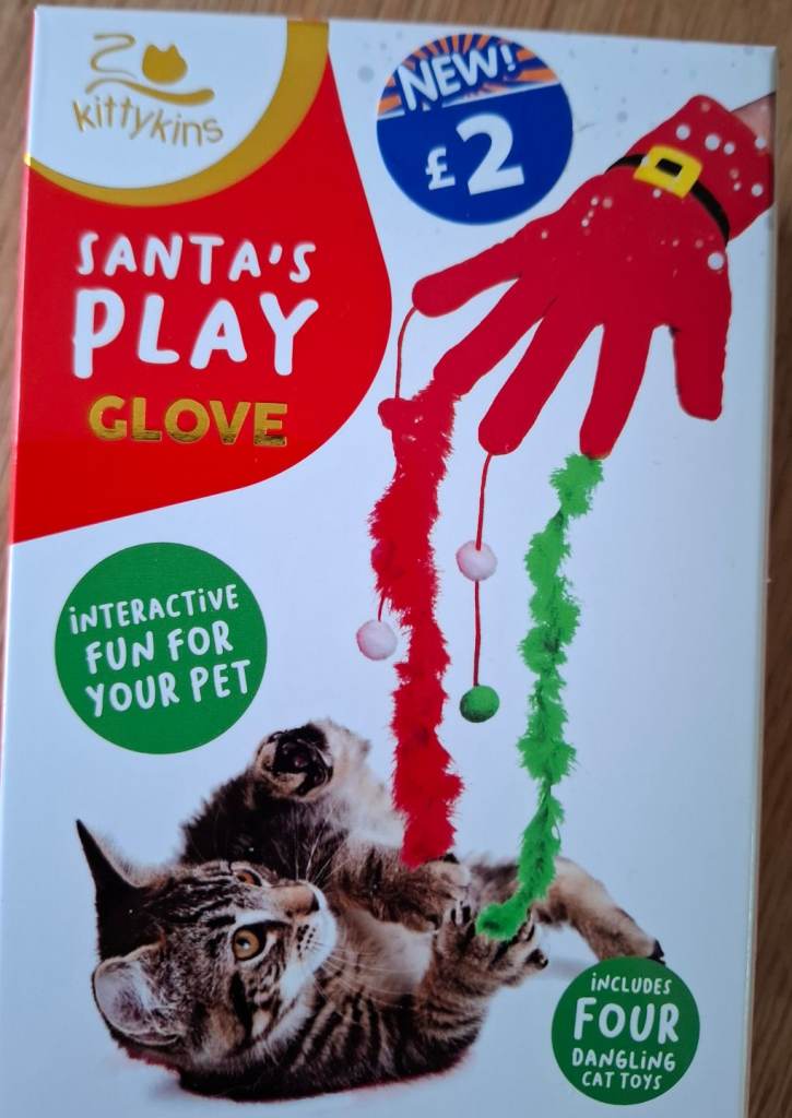 Santa's Play Glove Cat Toy 