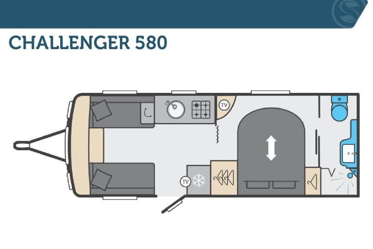 Swift Challenger 580, NEW 2026 Touring Caravan