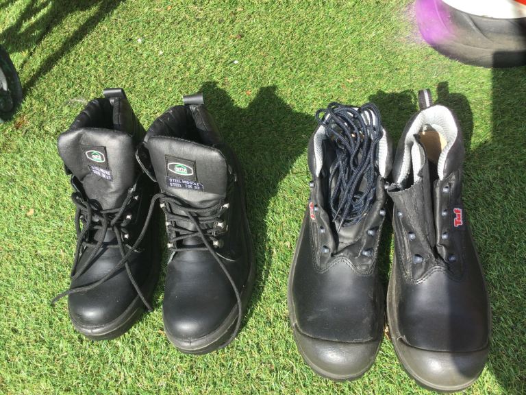 2 X Pair of Steel Toecap Working Boots