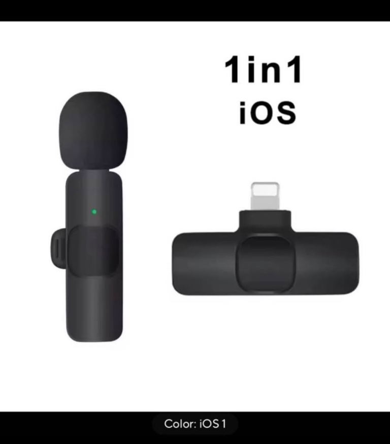 A new Wireless Lavalier Microphone Mini Portable Audio Video Recording Mic for iPhone Android
