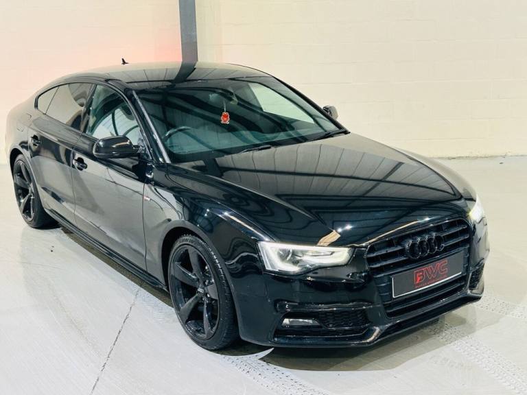 AUDI A5 2.0 TDI BLACK EDITION SPORTBACK 5 DOOR DIESEL MANUAL BLACK 2014 S LINE